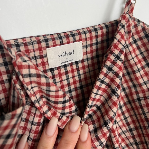 Wilfred plaid mini dress - size 2 - Picture 7 of 7